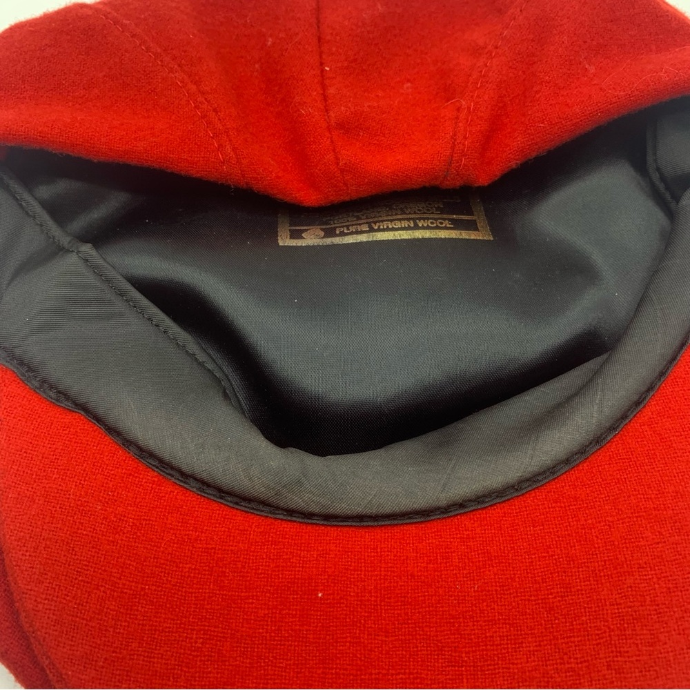 Vintage Pendleton Red Wool Newsboy Cap M Made in USA - Picture 10 of 10